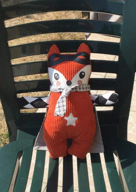 Doudou Tiago (modèle La Cabane de Mavada) CathyArts